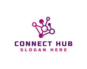 Network Chain Connection logo design