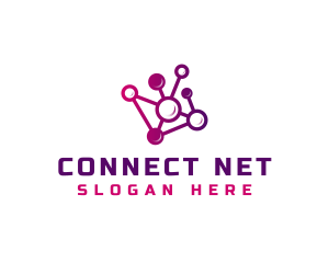 Network Chain Connection logo design