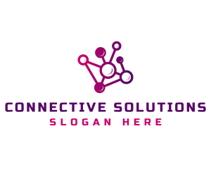 Network Chain Connection logo design