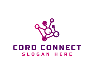 Network Chain Connection logo design