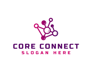 Network Chain Connection logo design