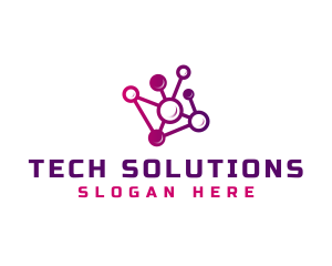 Technological - Network Chain Connection logo design