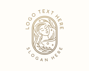 Dermatology - Golden Wellness Woman logo design