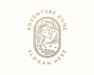 Golden Wellness Woman logo design