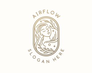 Golden Wellness Woman logo design