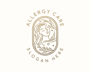 Golden Wellness Woman logo design