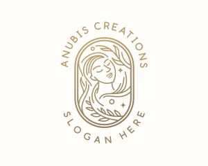 Golden Wellness Woman logo design