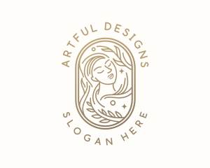 Golden Wellness Woman logo design