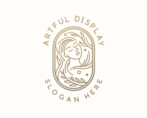 Golden Wellness Woman logo design