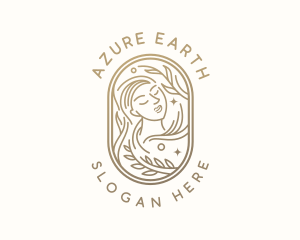 Golden Wellness Woman logo design