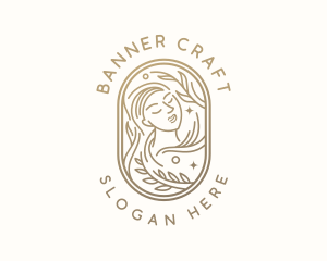 Golden Wellness Woman logo design