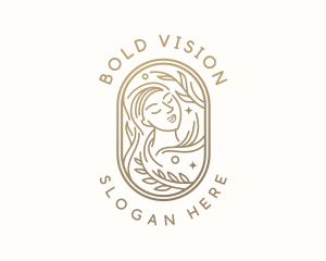 Golden Wellness Woman logo design