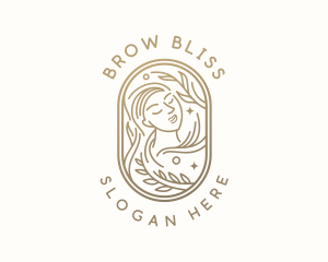 Golden Wellness Woman logo design