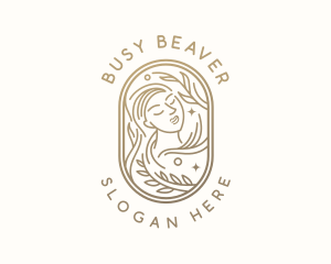 Golden Wellness Woman logo design