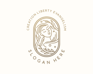 Golden Wellness Woman logo design