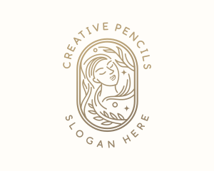 Golden Wellness Woman logo design