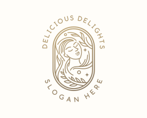 Golden Wellness Woman logo design