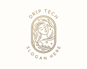 Golden Wellness Woman logo design