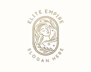 Golden Wellness Woman logo design