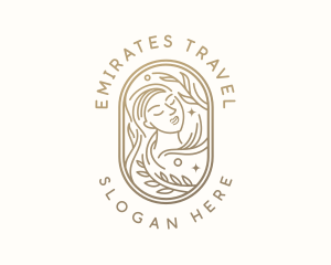 Golden Wellness Woman logo design