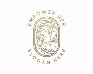 Golden Wellness Woman logo design