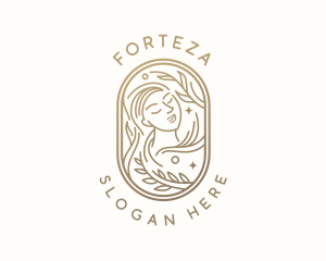 Golden Wellness Woman logo design