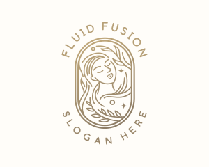 Golden Wellness Woman logo design