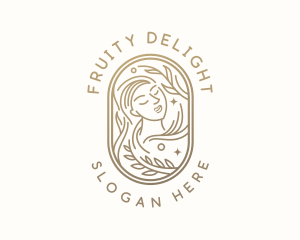 Golden Wellness Woman logo design