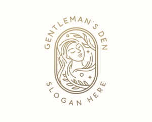 Golden Wellness Woman logo design