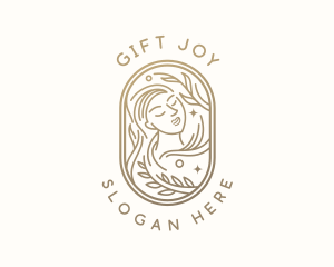 Golden Wellness Woman logo design