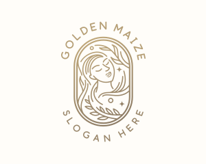 Golden Wellness Woman logo design