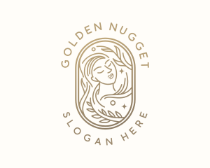 Golden Wellness Woman logo design