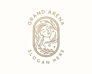 Golden Wellness Woman logo design