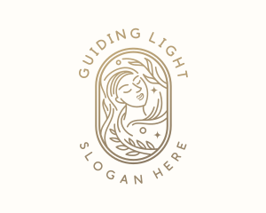 Golden Wellness Woman logo design