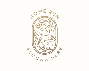 Golden Wellness Woman logo design