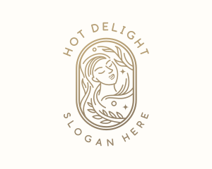 Golden Wellness Woman logo design