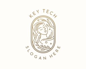 Golden Wellness Woman logo design