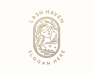 Golden Wellness Woman logo design