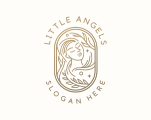 Golden Wellness Woman logo design