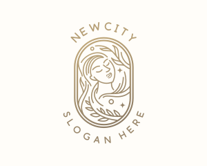 Golden Wellness Woman logo design