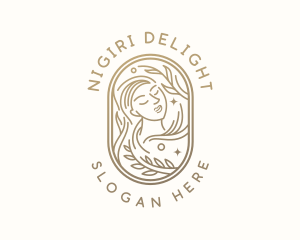 Golden Wellness Woman logo design