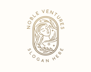 Golden Wellness Woman logo design