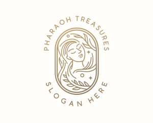 Golden Wellness Woman logo design