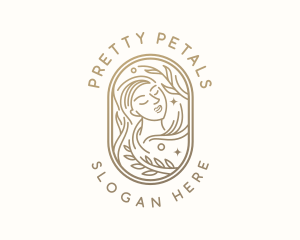 Golden Wellness Woman logo design