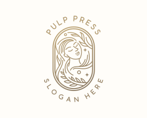 Golden Wellness Woman logo design