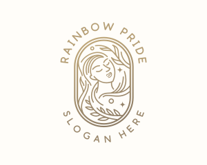 Golden Wellness Woman logo design