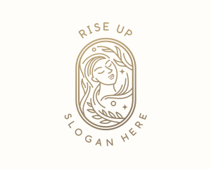 Golden Wellness Woman logo design