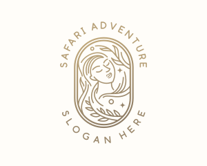 Golden Wellness Woman logo design