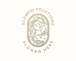 Golden Wellness Woman logo design