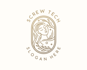 Golden Wellness Woman logo design